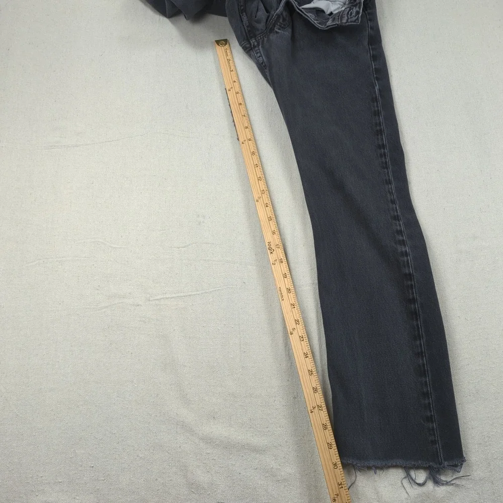 Vintage Levis 501 Jeans Mens 29x30* Black Button Fly Classic American Raw Hem
